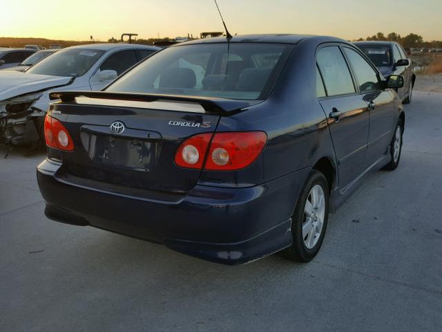 1NXBR32E48Z027890 - 2008 TOYOTA COROLLA BLUE photo 4