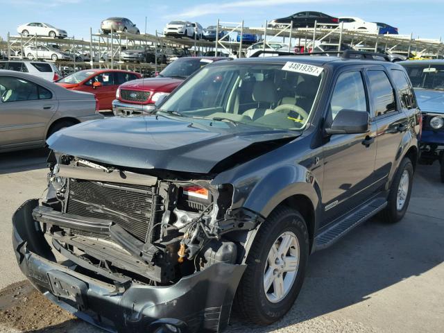 1FMCU49H98KC38961 - 2008 FORD ESCAPE HEV GRAY photo 2