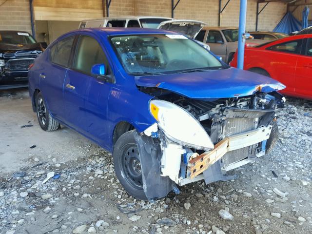 3N1CN7APXEL818948 - 2014 NISSAN VERSA S BLUE photo 1