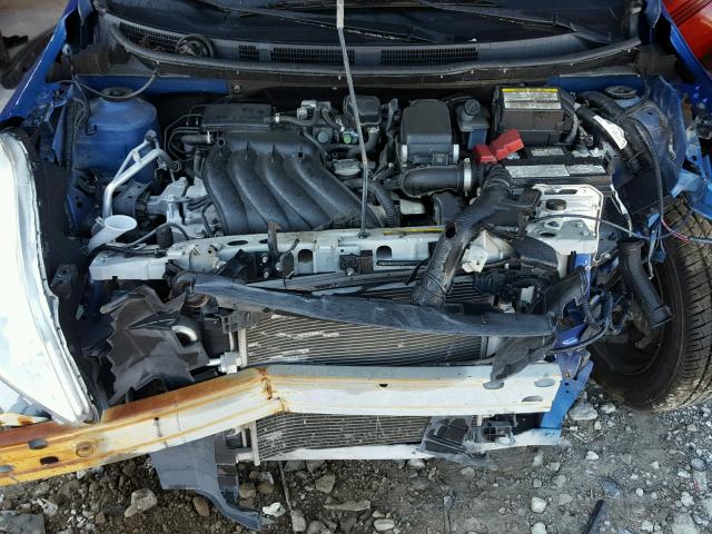 3N1CN7APXEL818948 - 2014 NISSAN VERSA S BLUE photo 7