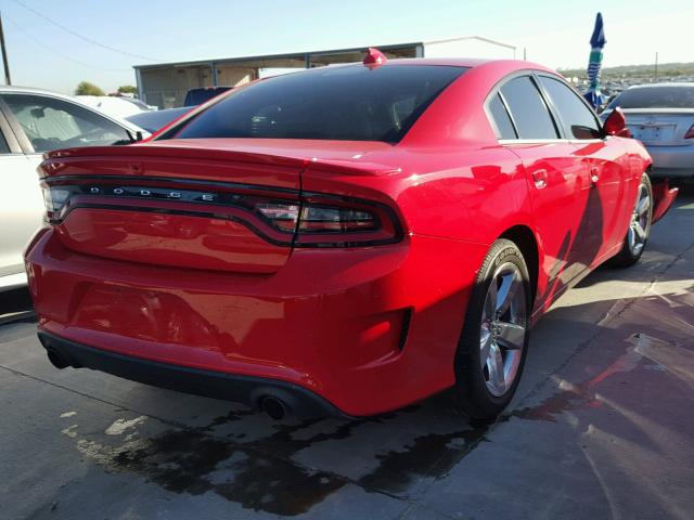 2C3CDXCT4GH104582 - 2016 DODGE CHARGER R/ RED photo 4
