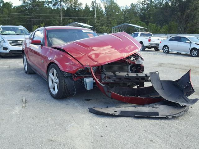 1ZVBP8CH9A5143597 - 2010 FORD MUSTANG GT RED photo 1