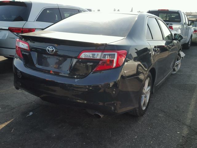 4T1BF1FK3EU454163 - 2014 TOYOTA CAMRY L BLACK photo 4