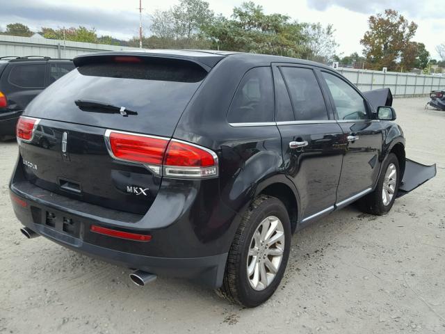 2LMDJ6JK8CBL10594 - 2012 LINCOLN MKX BLACK photo 4