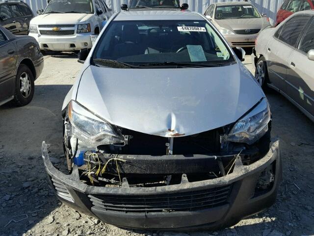 2T1BURHE4EC022811 - 2014 TOYOTA COROLLA L SILVER photo 9