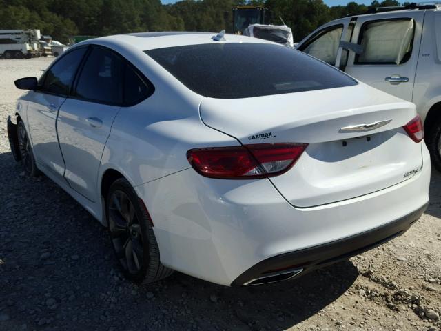 1C3CCCBB4GN113441 - 2016 CHRYSLER 200 S WHITE photo 3