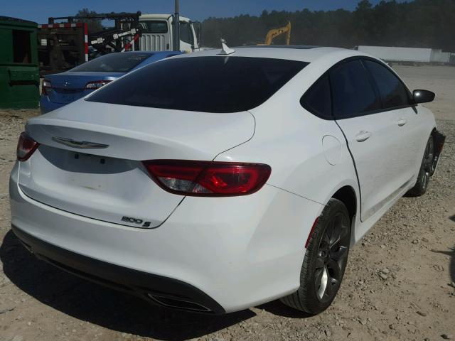 1C3CCCBB4GN113441 - 2016 CHRYSLER 200 S WHITE photo 4