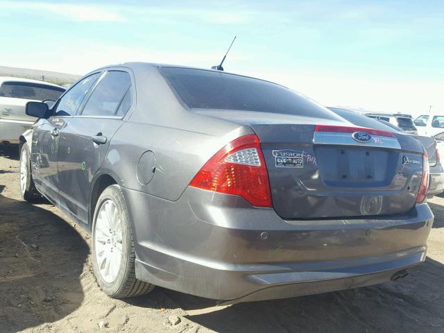 3FADP0L32AR406646 - 2010 FORD FUSION HYB GRAY photo 3