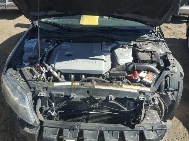 3FADP0L32AR406646 - 2010 FORD FUSION HYB GRAY photo 7