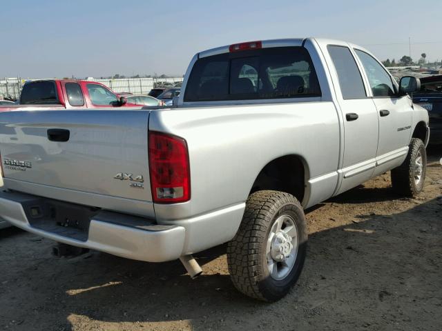 1D7KU28D44J232798 - 2004 DODGE RAM 2500 S SILVER photo 4