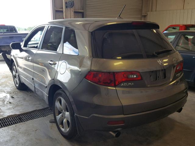 5J8TB18268A004547 - 2008 ACURA RDX GRAY photo 3