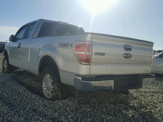 1FTFX1EF2DFB95403 - 2013 FORD F150 SUPER SILVER photo 3