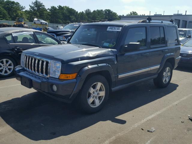 1J8HG582X6C365626 - 2006 JEEP COMMANDER BLUE photo 2