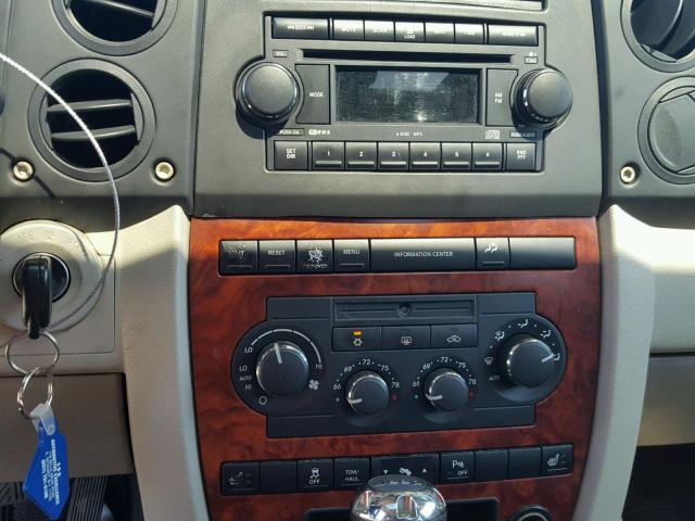 1J8HG582X6C365626 - 2006 JEEP COMMANDER BLUE photo 9