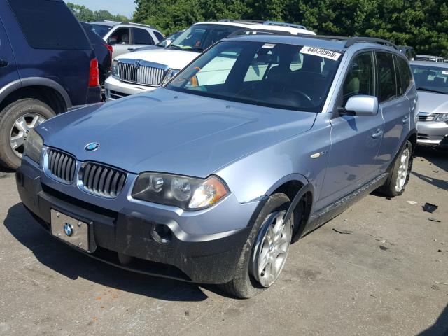 WBXPA73475WC47013 - 2005 BMW X3 2.5I BLUE photo 2