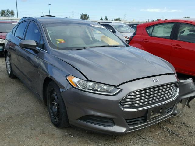 3FA6P0G72ER292451 - 2014 FORD FUSION S GRAY photo 1