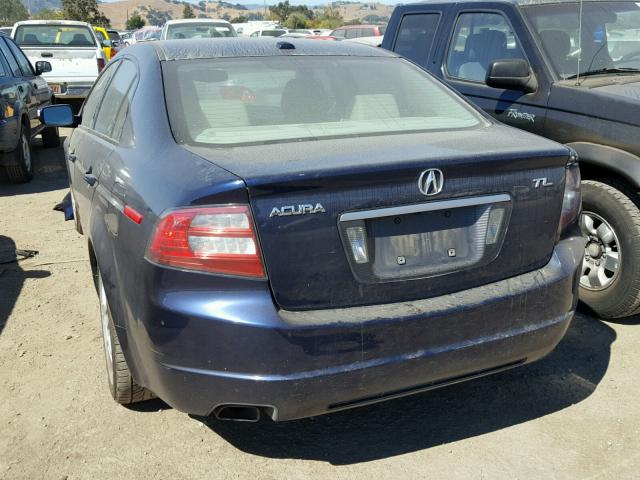 19UUA66248A035349 - 2008 ACURA TL BLUE photo 3