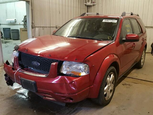 1FMDK061X7GA02301 - 2007 FORD FREESTYLE RED photo 2