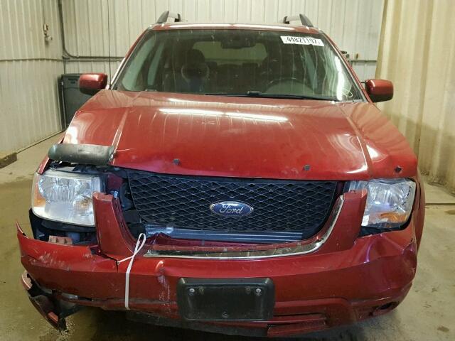 1FMDK061X7GA02301 - 2007 FORD FREESTYLE RED photo 9