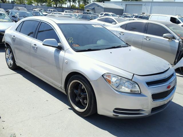 1G1ZH57B58F262537 - 2008 CHEVROLET MALIBU 1LT SILVER photo 1