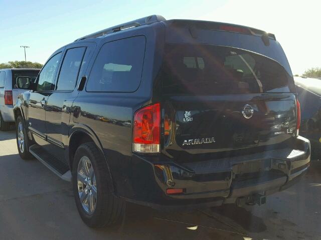 5N1BA08D59N602871 - 2009 NISSAN ARMADA SE BLACK photo 3