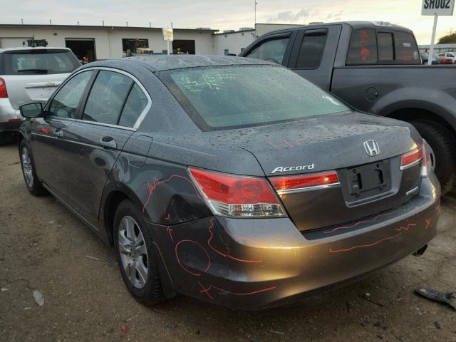 1HGCP2F68CA091079 - 2012 HONDA ACCORD BLACK photo 3