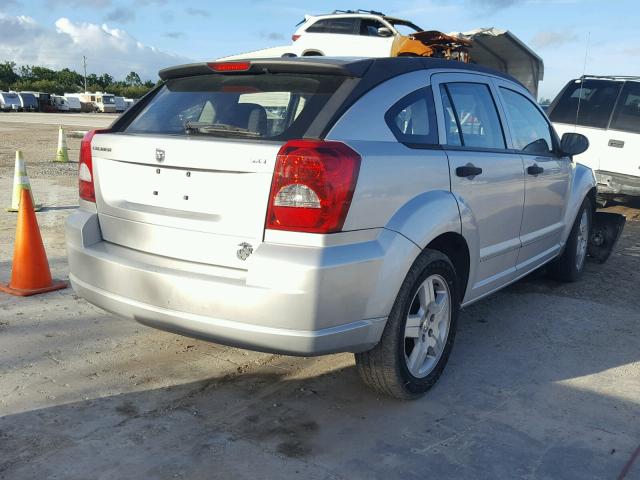 1B3HB48B48D667296 - 2008 DODGE CALIBER SX GRAY photo 4