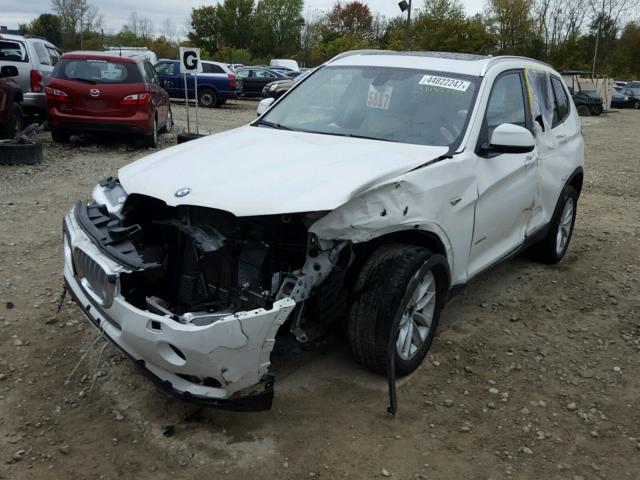 5UXWX9C50G0D82429 - 2016 BMW X3 XDRIVE2 WHITE photo 2