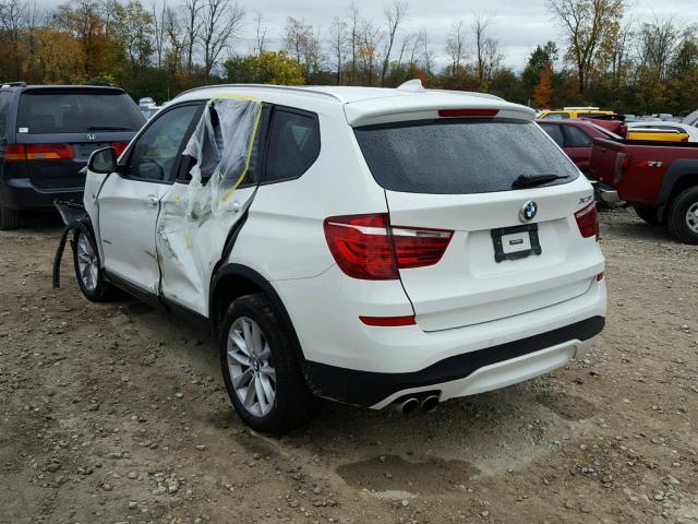 5UXWX9C50G0D82429 - 2016 BMW X3 XDRIVE2 WHITE photo 3