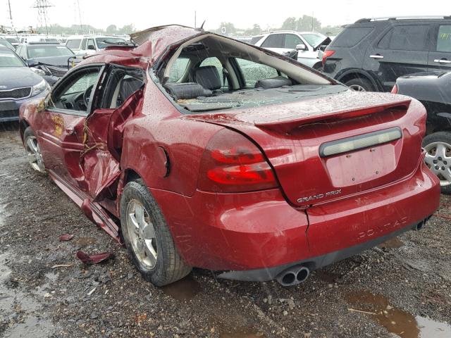 2G2WP552281118195 - 2008 PONTIAC GRAND PRIX MAROON photo 3