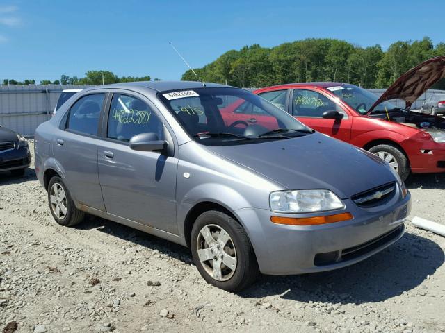 KL1TD56686B561898 - 2006 CHEVROLET AVEO BASE Сұр фото 1