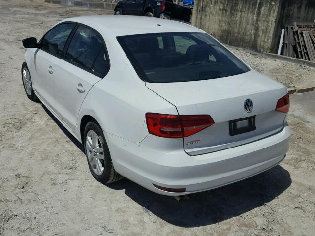 3VW2K7AJ8FM219827 - 2015 VOLKSWAGEN JETTA BASE Սպիտակ լուսանկար 3