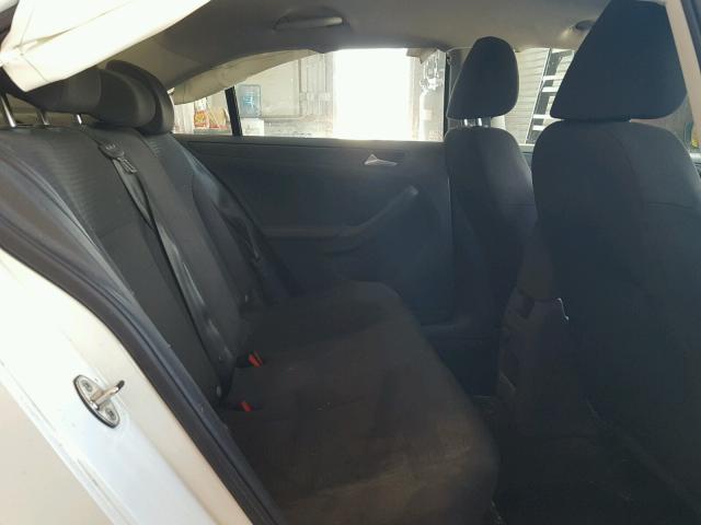 3VW2K7AJ8FM219827 - 2015 VOLKSWAGEN JETTA BASE Սպիտակ լուսանկար 6