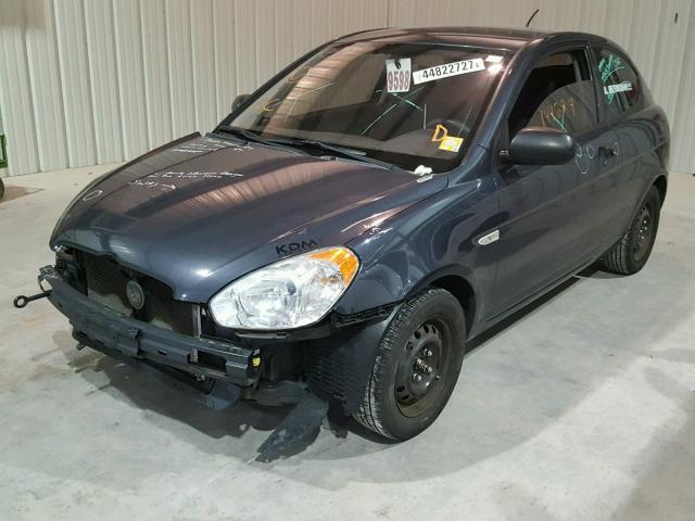 KMHCM3AC3AU176770 - 2010 HYUNDAI ACCENT BLU GRAY photo 2