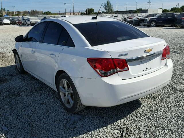 1G1PE5SB5D7121320 - 2013 CHEVROLET CRUZE LT WHITE photo 3