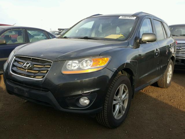 5NMSHDAG9AH407434 - 2010 HYUNDAI SANTA FE GRAY photo 2