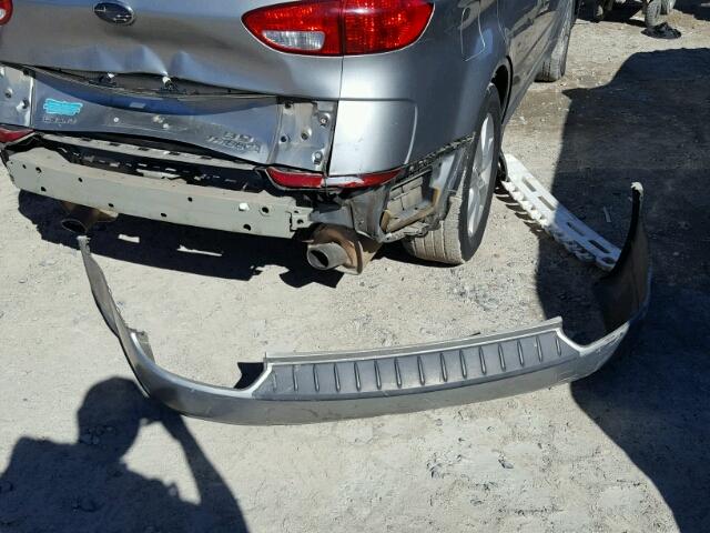 4S4WX85C464427010 - 2006 SUBARU B9 TRIBECA SILVER photo 9