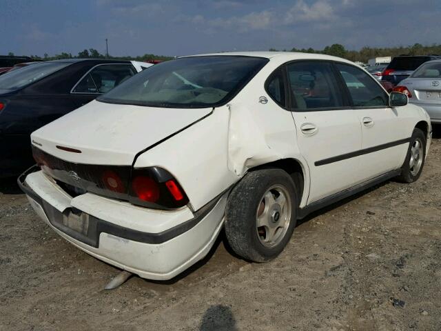 2G1WF52E749260365 - 2004 CHEVROLET IMPALA WHITE photo 4