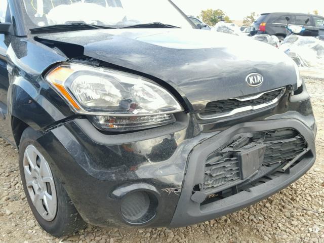 KNDJT2A53C7741403 - 2012 KIA SOUL BLACK photo 9