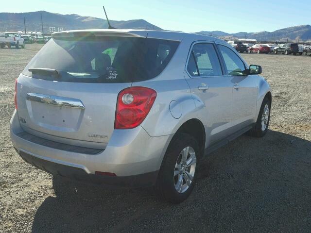 1GNALAEK9EZ108249 - 2014 CHEVROLET EQUINOX LS SILVER photo 4