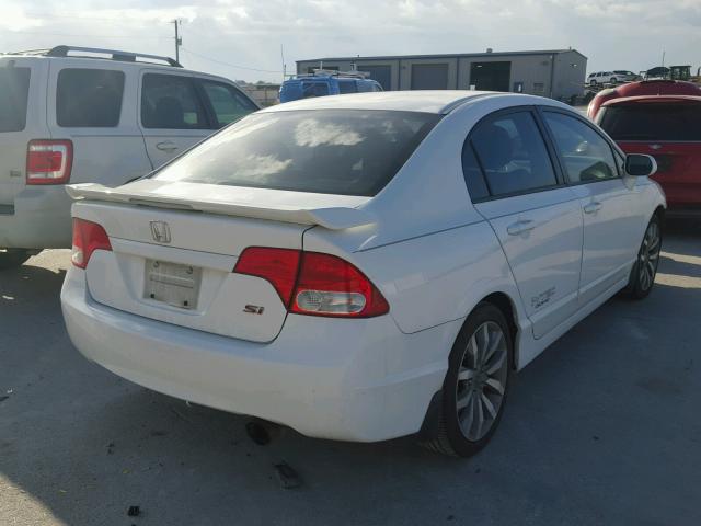 2HGFA5E54BH701374 - 2011 HONDA CIVIC SI WHITE photo 4