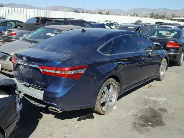 4T1BK1EB0DU056193 - 2013 TOYOTA AVALON BAS BLUE photo 4