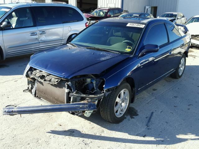 1HGEM22973L002401 - 2003 HONDA CIVIC EX BLUE photo 2