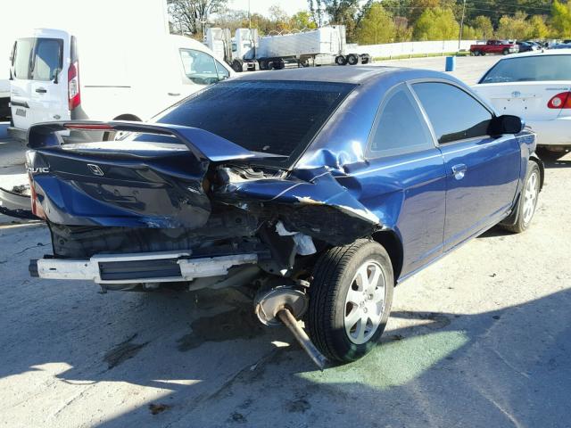 1HGEM22973L002401 - 2003 HONDA CIVIC EX BLUE photo 4