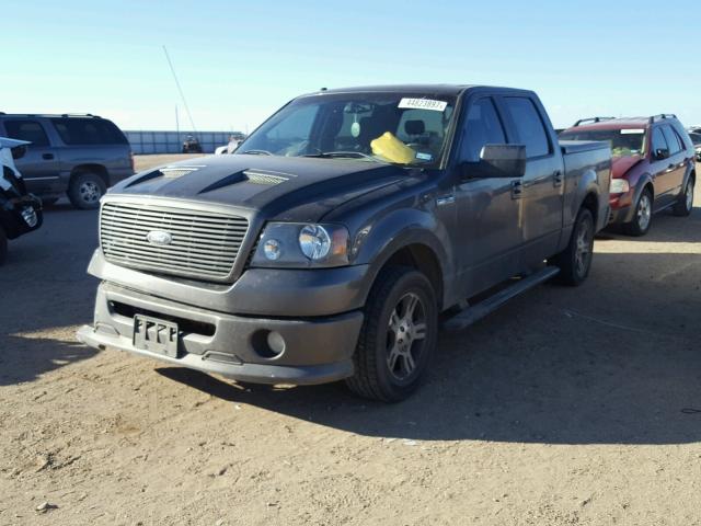 1FTPW12V47KC52523 - 2007 FORD F150 SUPER GRAY photo 2