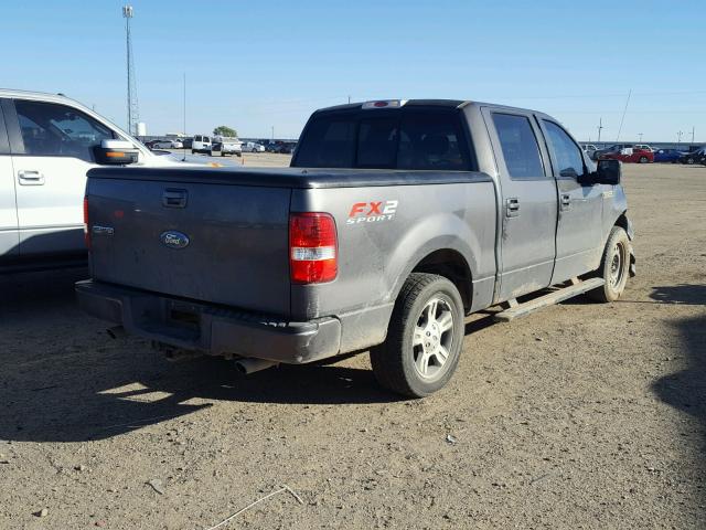 1FTPW12V47KC52523 - 2007 FORD F150 SUPER GRAY photo 4