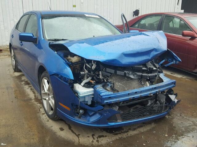 3FAHP0KC8CR384853 - 2012 FORD FUSION SPO BLUE photo 1