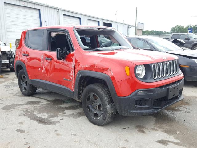 ZACCJBAT0FPB48134 - 2015 JEEP RENEGADE S RED photo 1