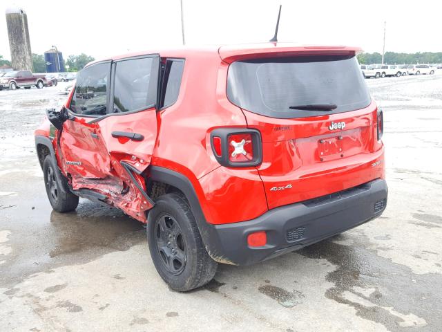 ZACCJBAT0FPB48134 - 2015 JEEP RENEGADE S 红色 照片 3