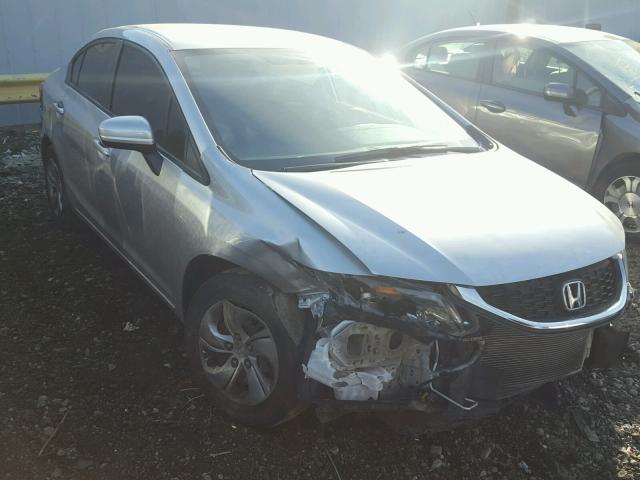 19XFB2F52EE048875 - 2014 HONDA CIVIC LX SILVER photo 1